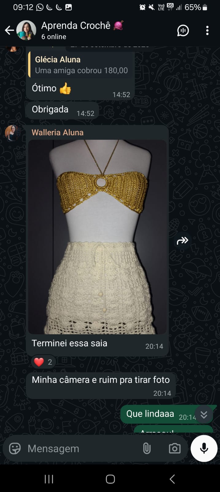 Depoimento de aluna